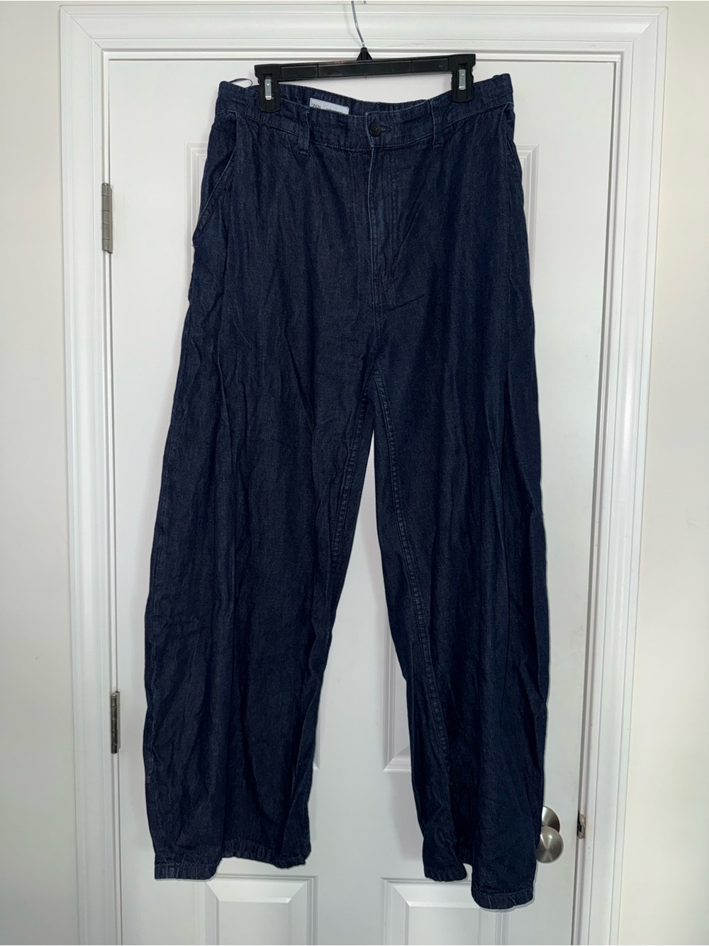Zara Wide Leg Jeans Dark Indigo Size 14 | Vintage Vibe 👖